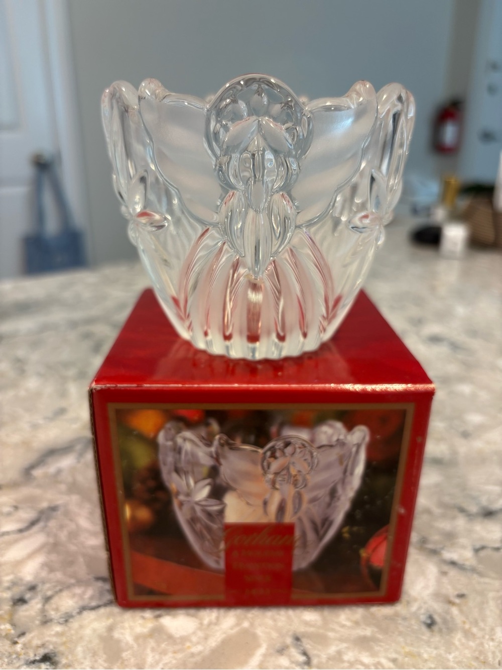 Vintage Gorham Crystal Candle Holder (x2)